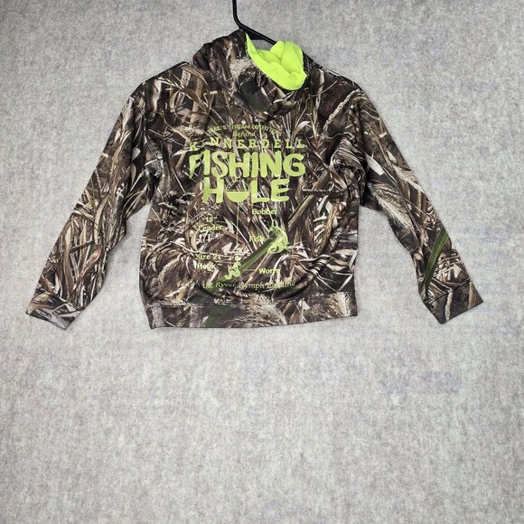 Realtree Youth M Camo Hoodie Polyester Pullover - Picture 2 of 8